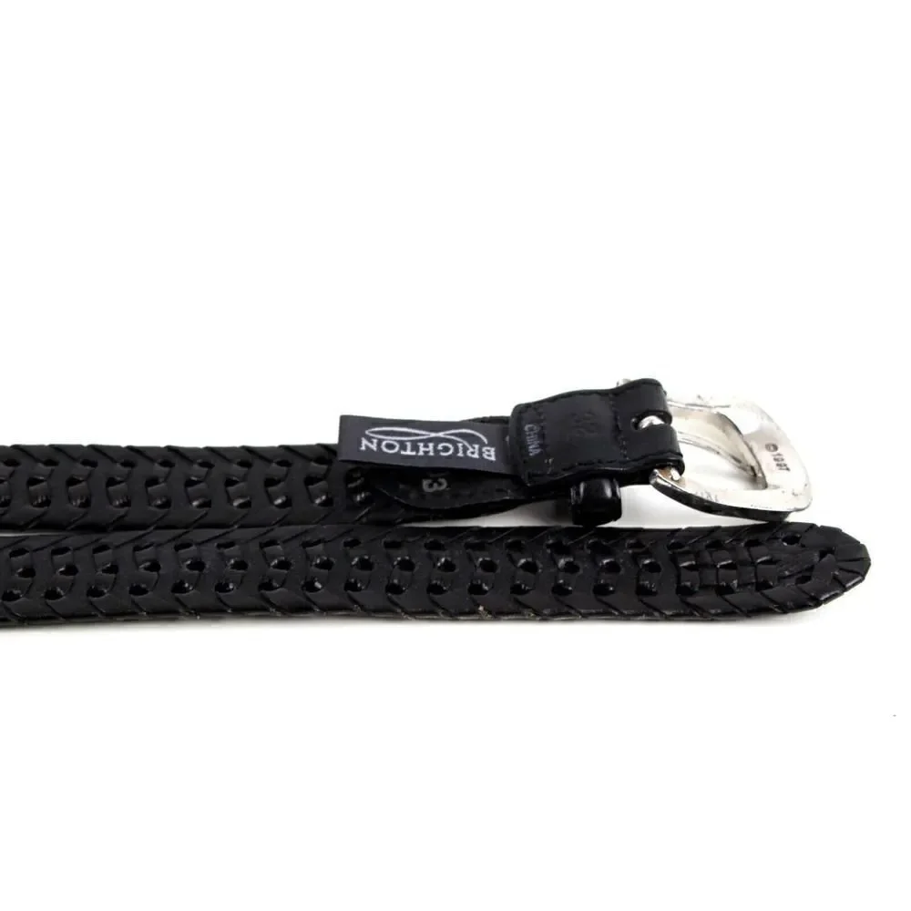 Brighton WOVEN DARK BROWN LEATHER 1